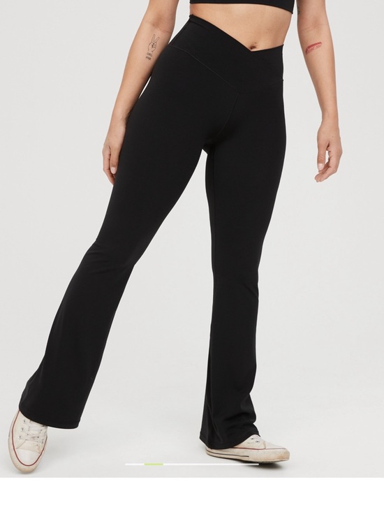 aerie Pants - OFFLINE By Aerie Real Me High Waisted Crossover Flare Legging XL NWOT